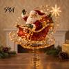 Light Up Holiday Tree Topper Lighted Christmas Topper, Illuminated Santa Claus Gingerbread Nutcracker Treetop Decorative Ornament for Top with Spring