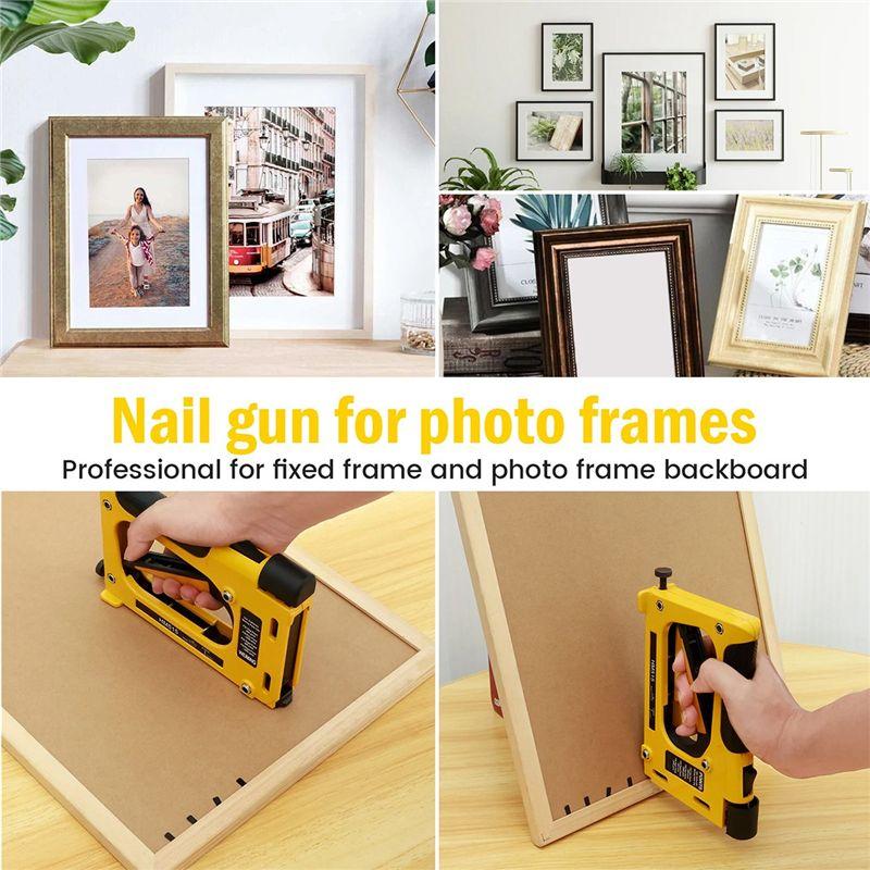 A84X-Nailing Equipment For Woodworking Furniture Heavy Duty Construction Picture Frame Staple Metal Hand Tool