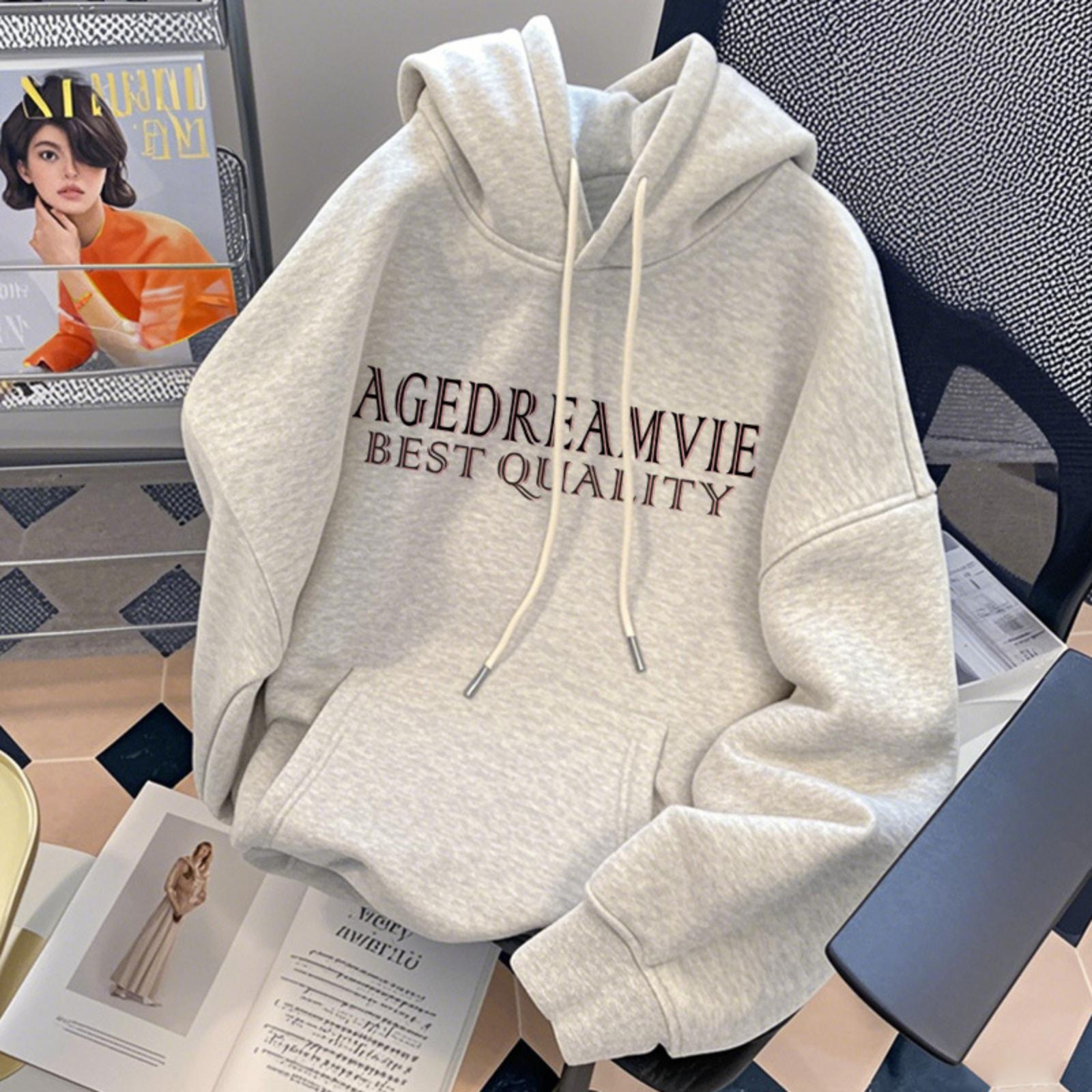 Мужская флисовая толстовка с подкладкой и капюшоном, Утепленная зимняя спортивная и повседневная верхняя одежда для мужчин L