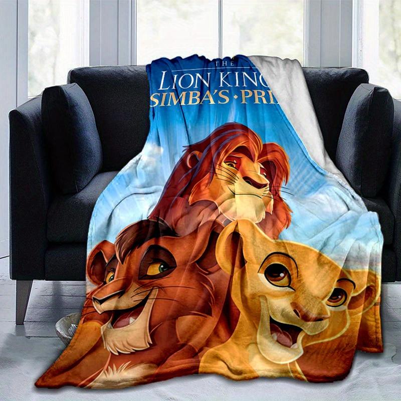 1pc, Lion King II Simba's Pride Home Decor Blanket, Living Room, or Travel, Soft Flannel Throw Blanket, Ideal for Couches