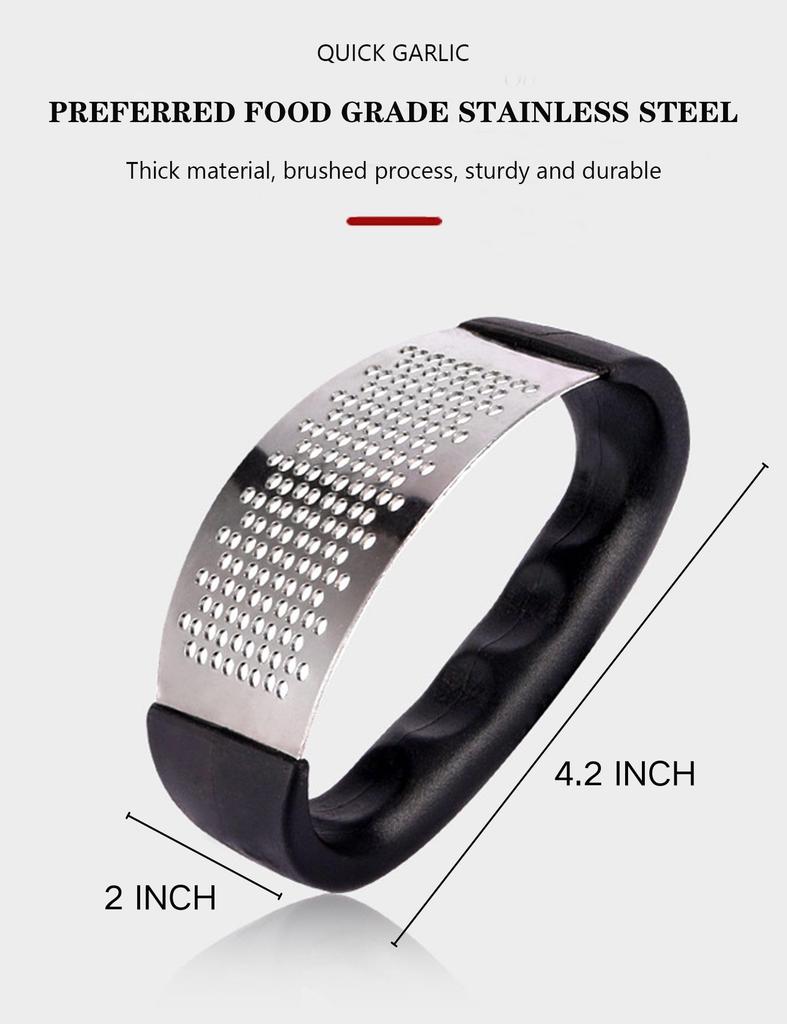 Stainless Steel Garlic Press,Manual Vegetable Cutter,Fruit Crusher for Restaurants and Supermarkets,Easy-to-Use Kitchen Gadget