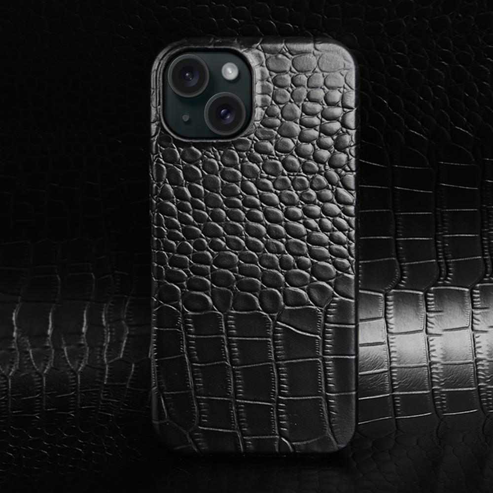 Echte Leder Handyhüllen Für iPhone 17 16 15 Pro Max 11 12 13 14 XR XS Max Capa Luxus Krokodilmuster Business Abdeckung Coque