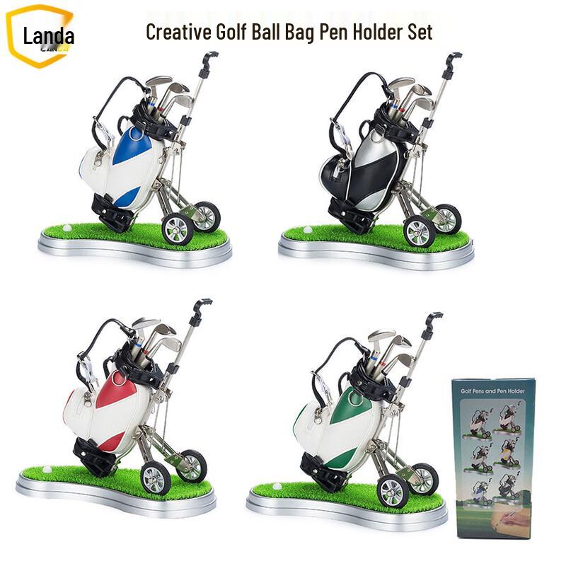 Landa Golf Cart Pen Holder Desk Gift Set
