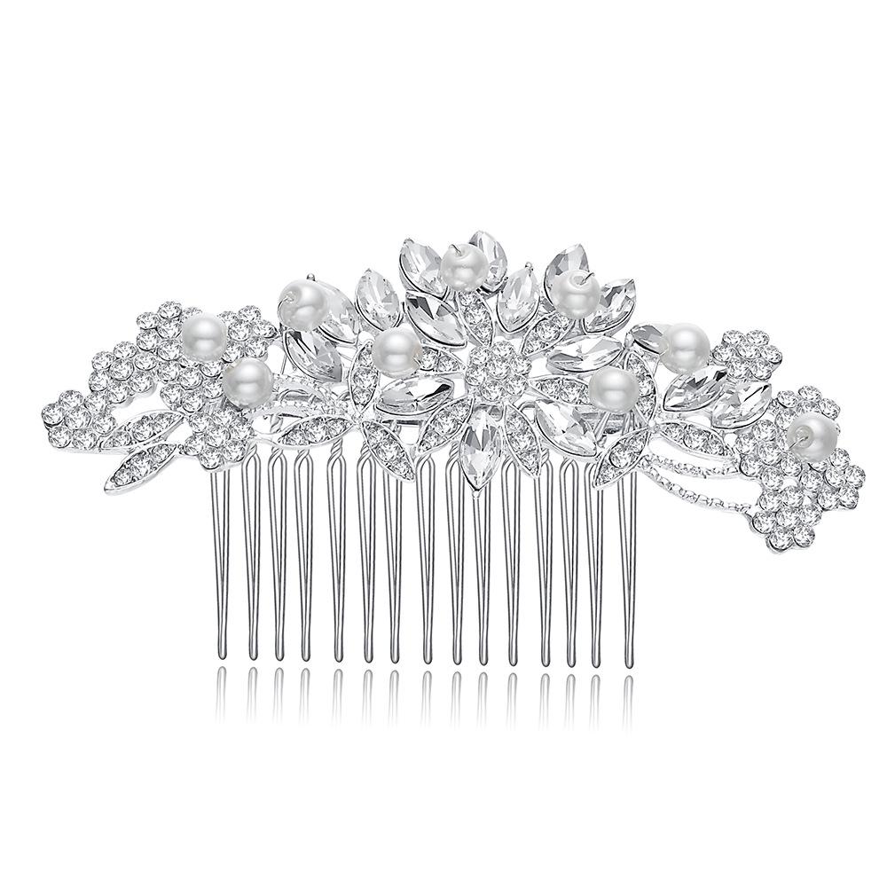 Pearl Rhinestone Bridal Hairpin - Ancient Style Crystal Wedding Headwear