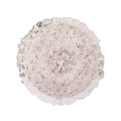 Lace Flower Electric Fan Cover Dustproof Anti Pinch Hand Floor-Standing/Desktop Fan Sleeve Universal Round Fan Dust Cover