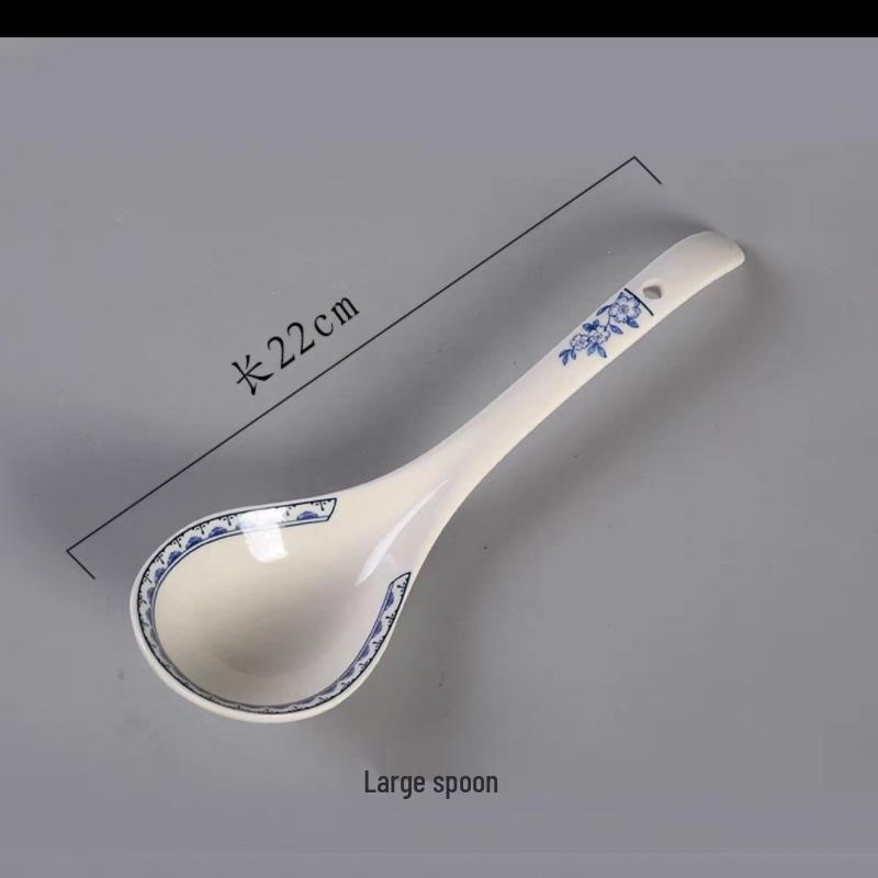 Набор тарелок для стейка и десертных мисок из английского сине-белого подглазурного фарфора