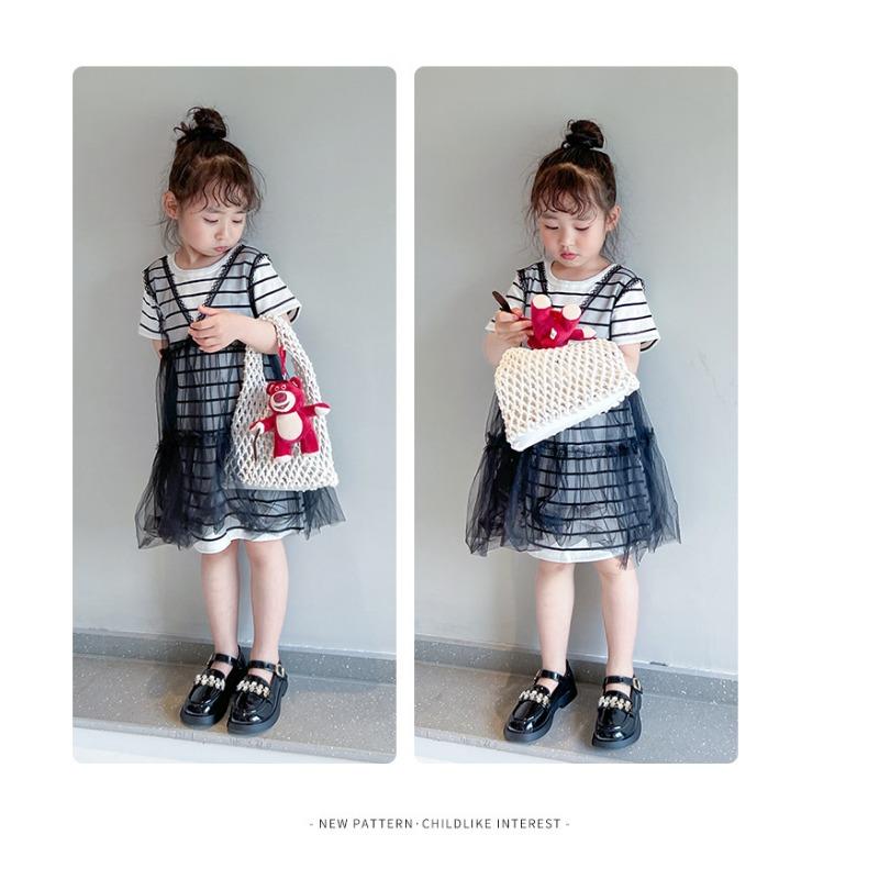 Girls' Princess Shoes Spring and Autumn New Soft Soles Non-slip British Fashion Large Children Sports Casual Leather Shoes