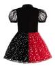 ReliBeauty Clown Halloween Costume for Dress Red and Size 120 Costume, Girls, Kids, Parties, Events, Set, Black,