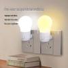 LED Night Light Plug-In with Switch for Hallways, Bedrooms, Dorms, and Toilets