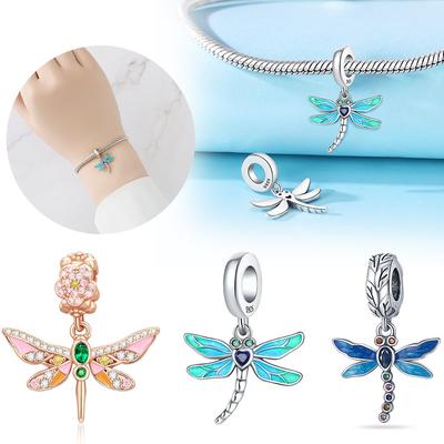 Pendentifs Libellule Magnifiques Dégradés Couleurs Cuivre Pour Charms Bracelets Authentiques Couleurs Cuivre Pour Artisanat de Bijoux