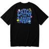 Seupeullaesikodeu Short Sleeve T-Shirt Black - Catch The Wave