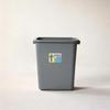 Large Capacity Plastic Flip-Top Trash Can with Lid for Home, Kitchen, Bathroom, Office, or Hotel.