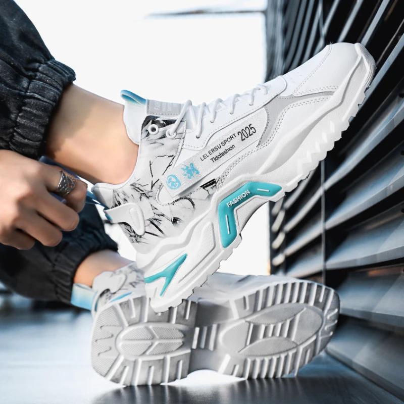 Fashion Men Sneakers New Comfortable Wear-resistant Mens Vulcanized Shoe 2024 Mesh Breathable Outdoors Platform Man Casual Shoes