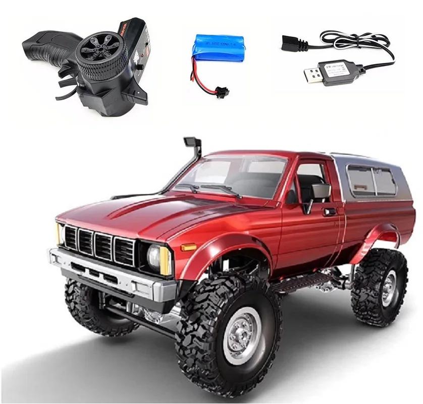 WPL Off-Road Car Trucks Vehicle C24-1 1:16 Electric Metal Car Model Radio Remote Control Boys Toys for Children Kids DIY