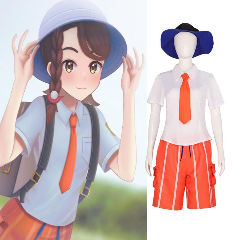 Pokemon Scarlet And Violet Florian Juliana Cosplay Costume Set For Halloween And Stage Performance