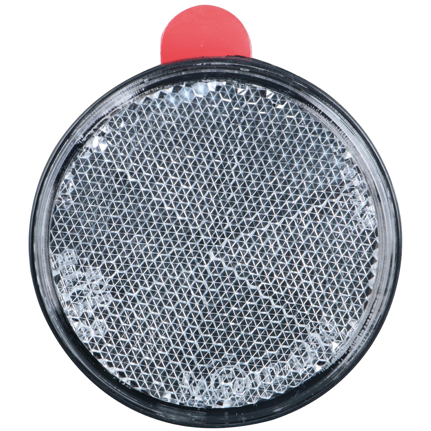 

JET INOUE Светоотражатель, Круглый, 2,4 дюйма (60 мм) с E-маркировкой, тип крепления на двусторонний скотч, прозрачный, черное основание