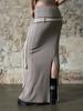 Iyussiti Folding Maxi Skirt - Beige