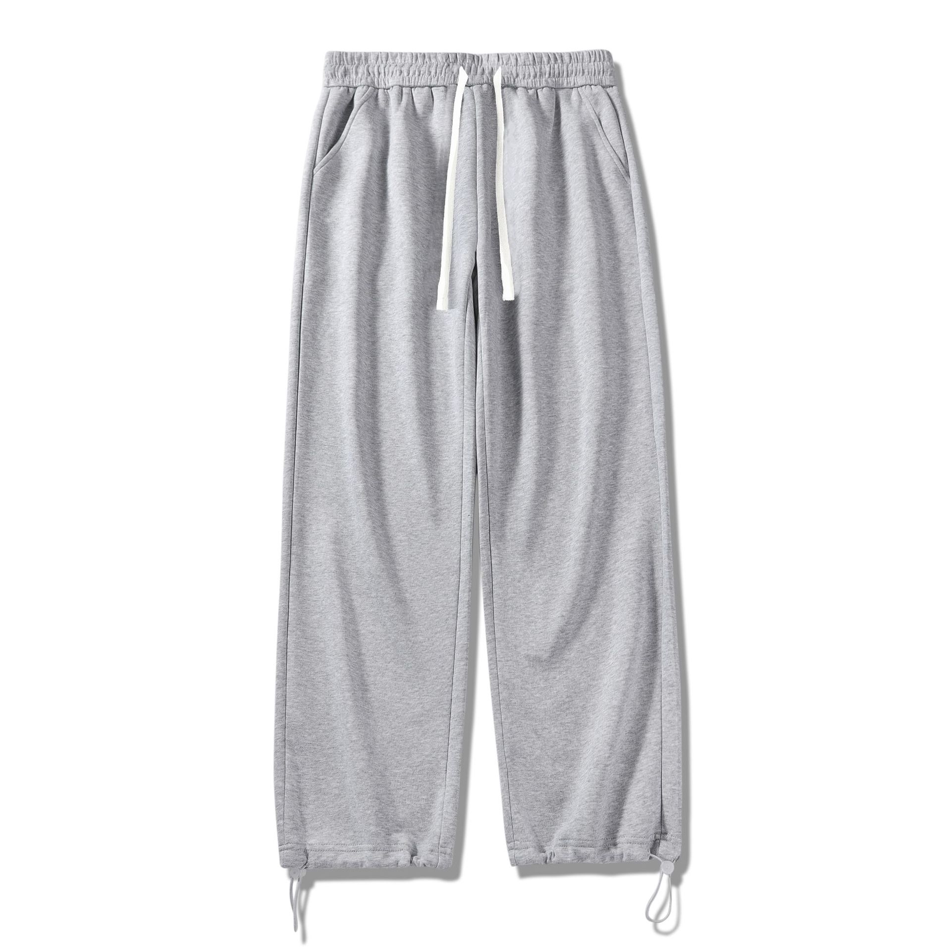 

Мужские прочные прямые санитарные брюки, мужские летние свободные и модные брендовые хлопковые повседневные спортивные брюки с широкими штанинами и завязками XXXXL