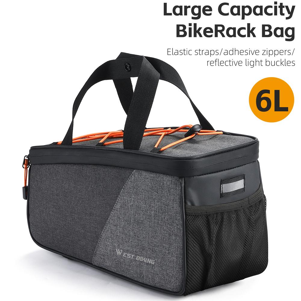 

Large Capacity Rear Rack Bag Outdoor TravelPack Portable Handbag Cycle Bike Rearseat Storage Bag Cycle Accessory
