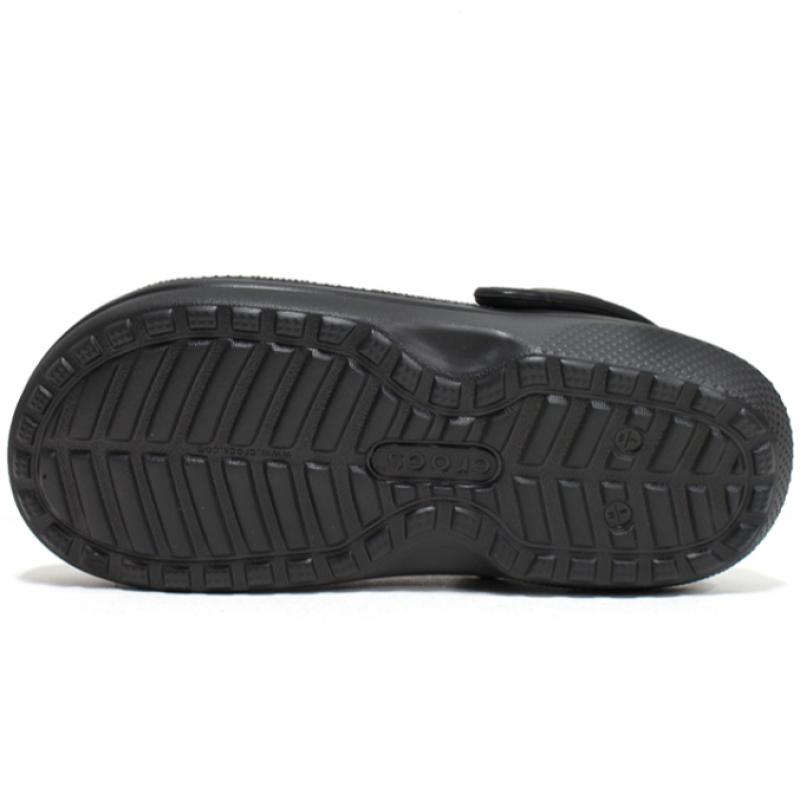 Crocs Zueco Clásico Forrado Unisex Pantuflas de Invierno Negro 203591 060