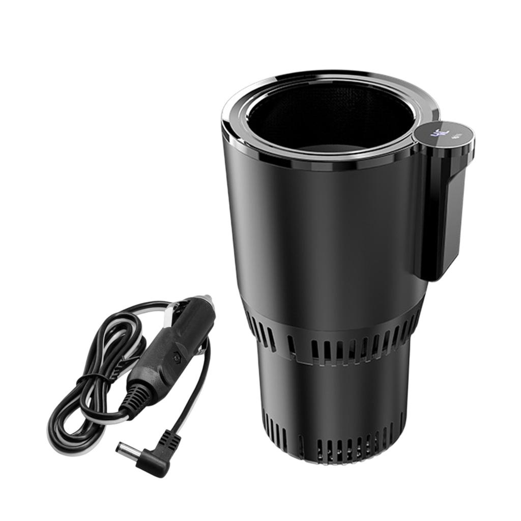 Smart Car 2-In-1 Hot And Cold Cup Drinks Holder Home Fast Refrigeration Cooling/Heating Mini Touch Screen Beverage Mug Drink Can