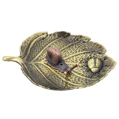 Chinesische Decor Schnecke Blatt Duftenden Stecklinge Weihrauch Halter Haushalt Brenner Chic Zink Legierung