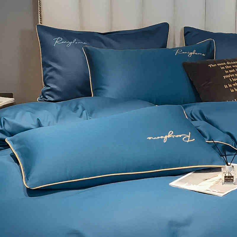 100% Nature Cotton Pillowcase Solid Color Pillow Cover Healthy  High-end Pillow Case 2pcs 48x75cm  King Size Pillow Cases