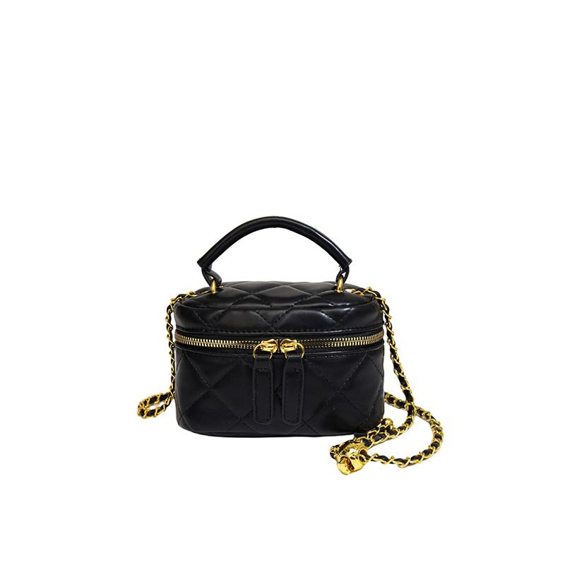 Bolso bandolera ligero de lujo con minicadena, pequeño, cuadrado, informal, sencillo, con diseño a cuadros, bonito y fresco para mujer.