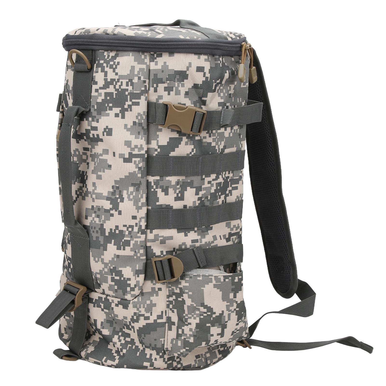 

Рюкзак для рыболовных снастей, цилиндрическая сумка для рыболовных принадлежностей с держателем удочки для рыбалки на открытом воздухе