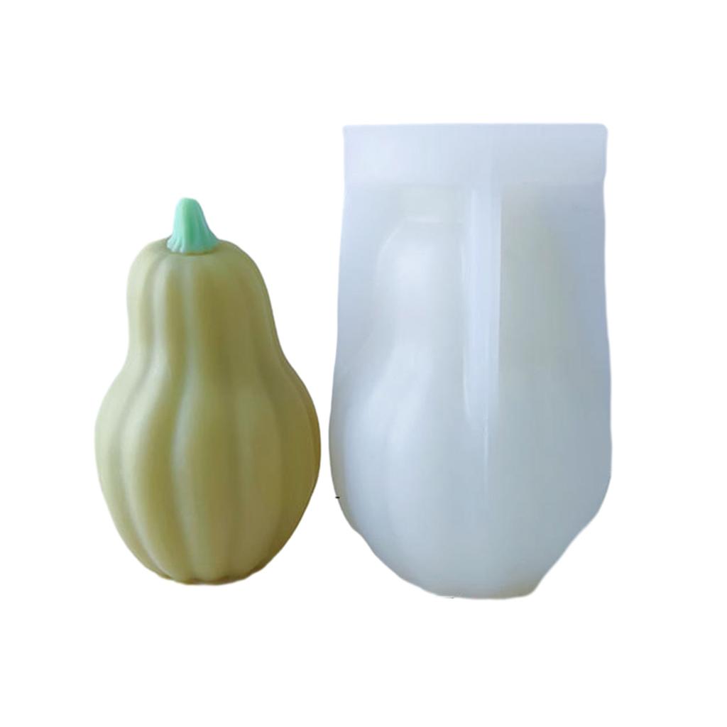 Unique Pumpkin Shaped Wax Mould 3D Silicone Mold Cake/Soap Casting Molds Candle Molds Ornament Gifts for DIY Enthusiasts