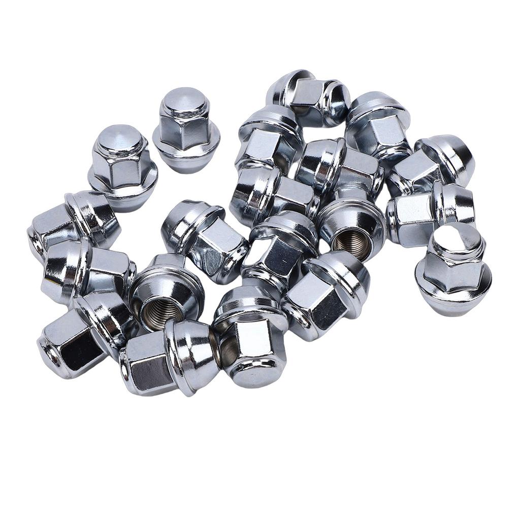 20PCS M12x1.5 Lug Nuts Set ACPA 1012 DXA Chrome Steel Front Rear Wheel Lug Nuts Replacement for Ford B Max 2012 2025