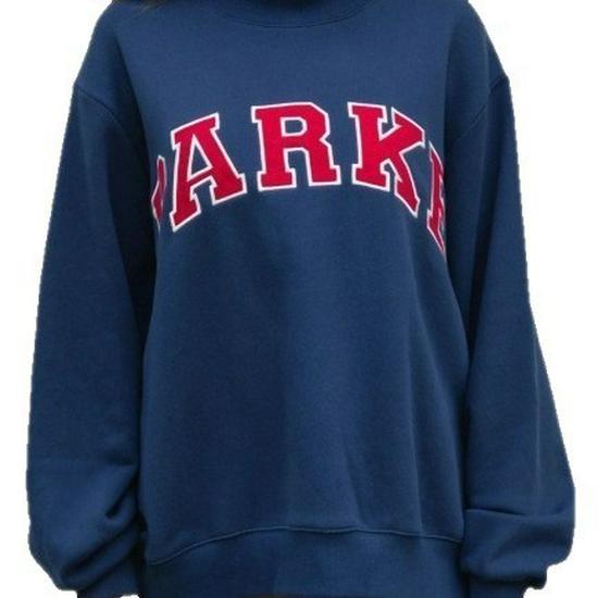 PARKE Women's Embroidered Hooded Sweatshirt - Versatile Loose Fit Sport Hoodie