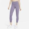 Nike Solid Color Tight Knit Sport Pants Women Bottoms Purple FN3233-509