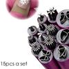 15-teiliges Nagelkunst-Stempelstift-Set, Blume Nagelstempelstift, Nagelkunst-Stempelset, Nagelkunstwerkzeug mit verschiedenen Mustern