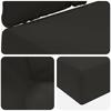 Outdoor Sofa Cushions 2 Pcs Black Polyester