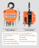 Hand Chain Hoist, 3 Ton Capacity, Manual Chain Block with Upgrade G80 Galvanized Chain, 3 m Lifting Height, Heavy Duty Pulley Hoist for Garage