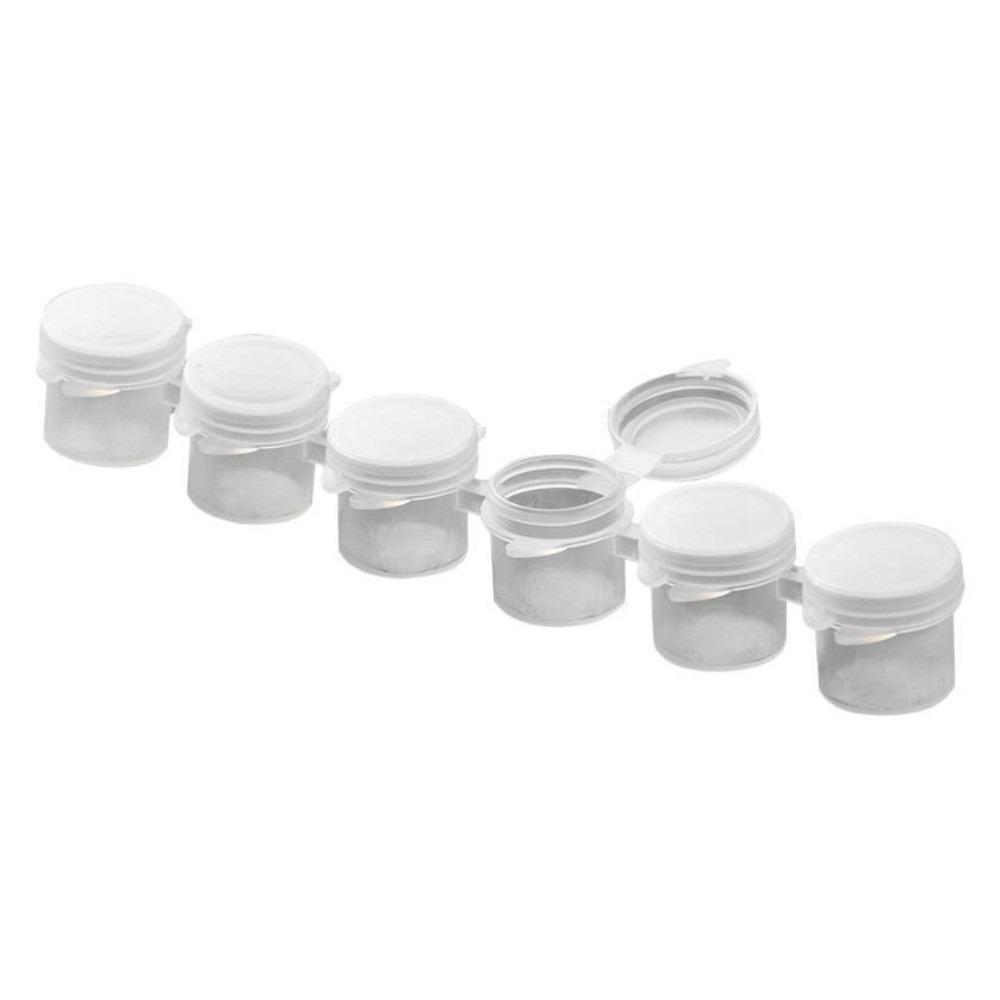 Compact Design Plastic Empty Paint Strip 6/8 Connected 2ml 3ml 5ml Paint Pots Refillable Paint Storage Cups Gouache