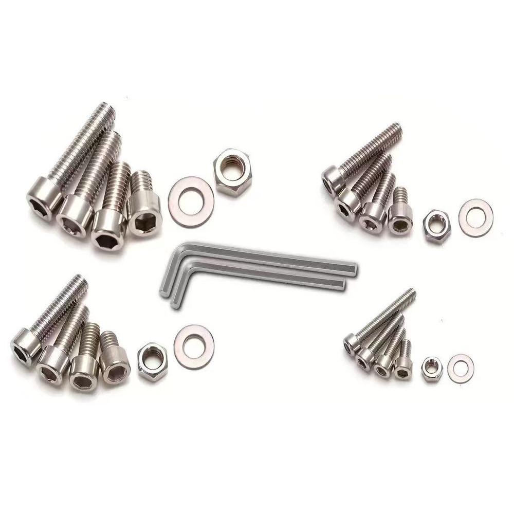 240 Pcs Stainless Steel Screws Nuts Washers Assortment Kit Rustproof Set for DIY Home Repair Industrial Use