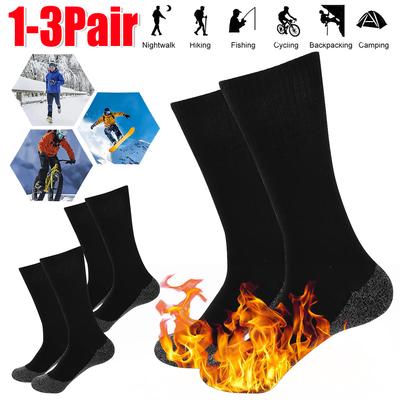 1-3Pairs Winter Warm Sock for Unisex Thermostatic Socks Compression Sports Stockings for Winter Running Hiking
