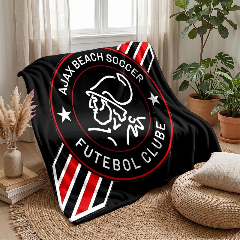 Ajax Amsterdam Theme blanket Soft Flannel Fleece Blanket Warm Lightweight Throw Blanket for Home Sofa Bed