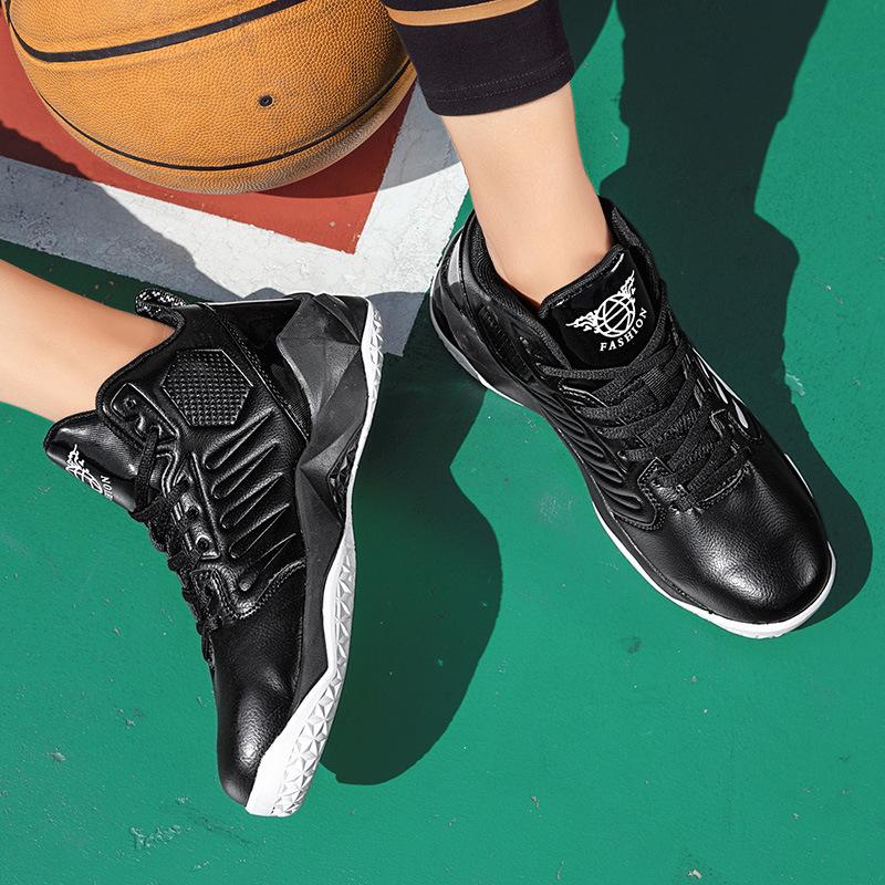 Basketball shoes men's high-top non-slip aj men's shoes size student tide foreign trade leather surface sports shoes casual sneakers