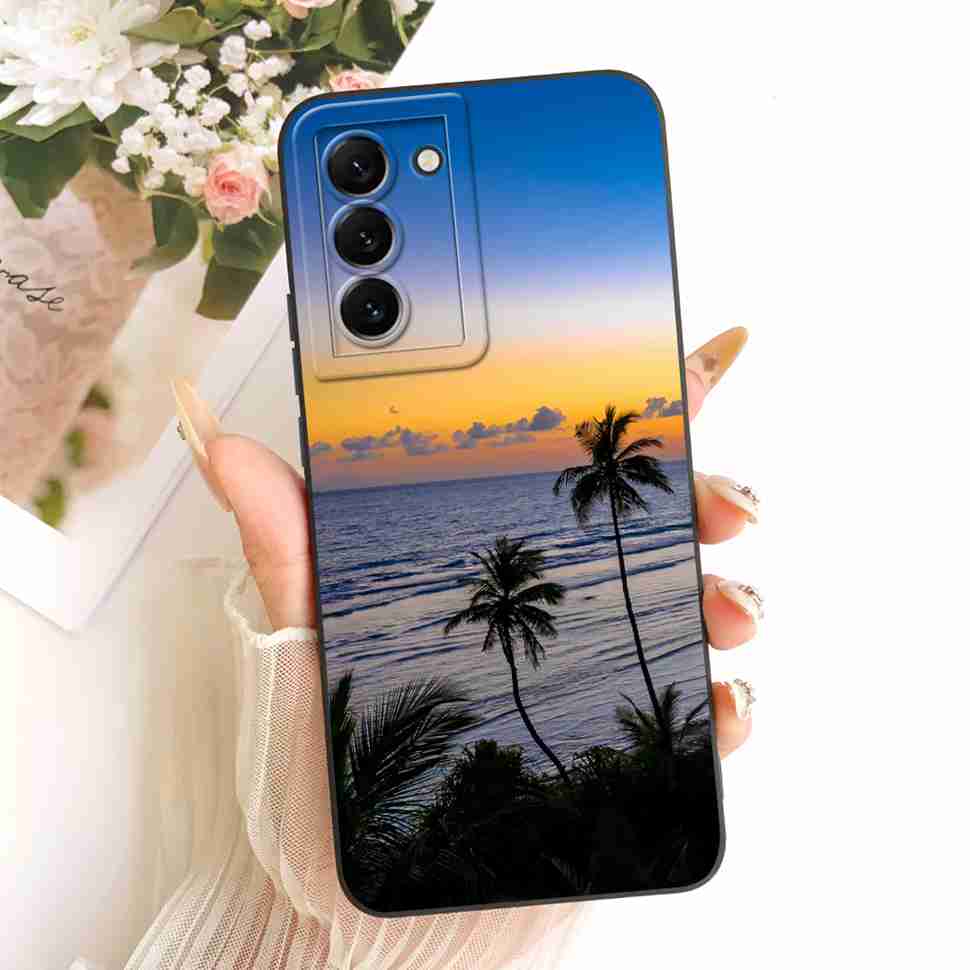 For Samsung Galaxy S22 Plus 5G Case Cute Cartoon Cat Flower Soft Back Cover For Samsung S22 Plus S22+ 5G SM-S906B Phone Cases