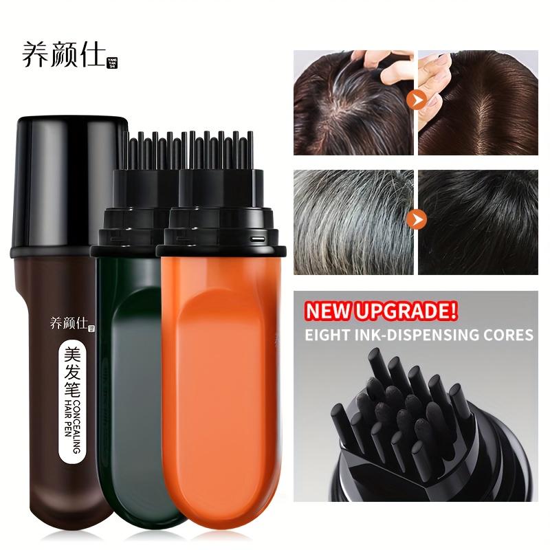 Quick Root Touch Up Stick Temporary Cover Gray Hair Instant Color Hair Sticks for Fast Root Coverage On The Go