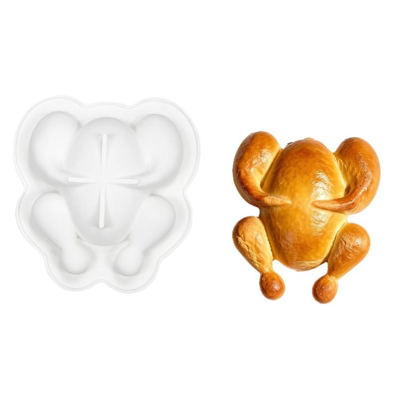 

High Temperatures Resistant Silicone Chocolate Mould Turkey Shaped Mousse Cake Molds Dessert Baking Accessories 1