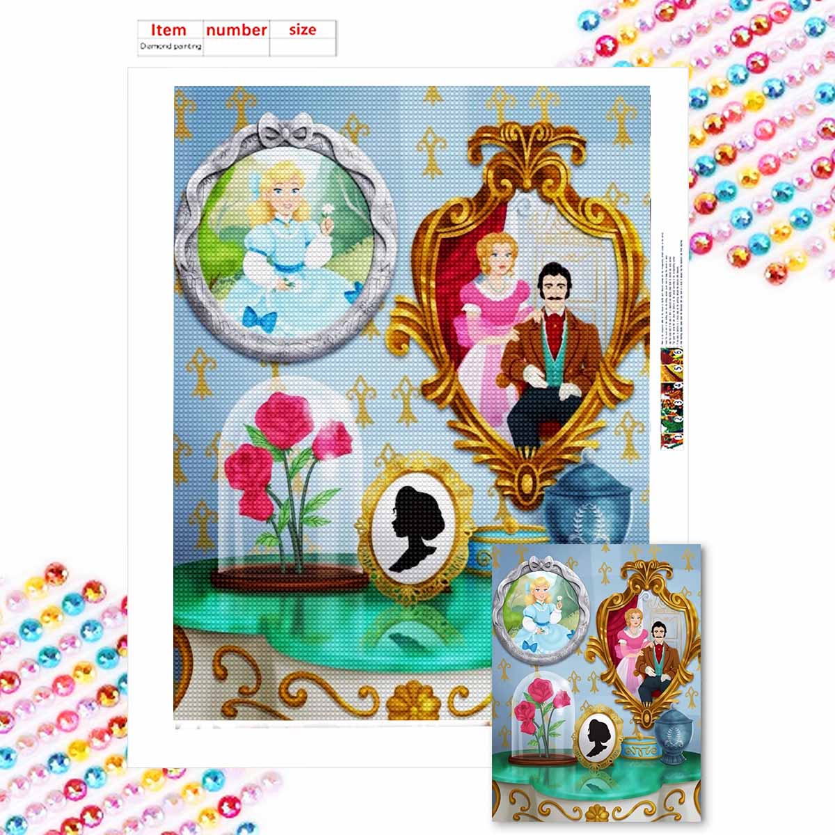 

Алмазная живопись своими руками Любящая семья Набор для вышивания крестом Мозаичное искусство Алмазная живопись Полная выкладка Алмаз Домашнее украшение Round 20x30cm