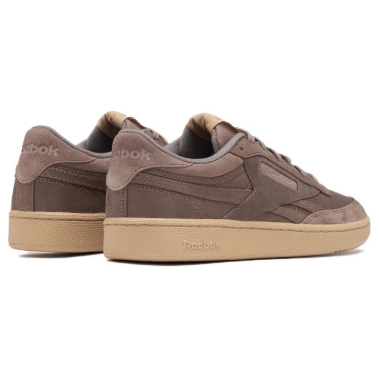 Reebok Club C REVENGE Comfort Wrap-Around Cushioning Balanced Lightweight Support Low-Top Skate ShoesUnisex Brown 100200780