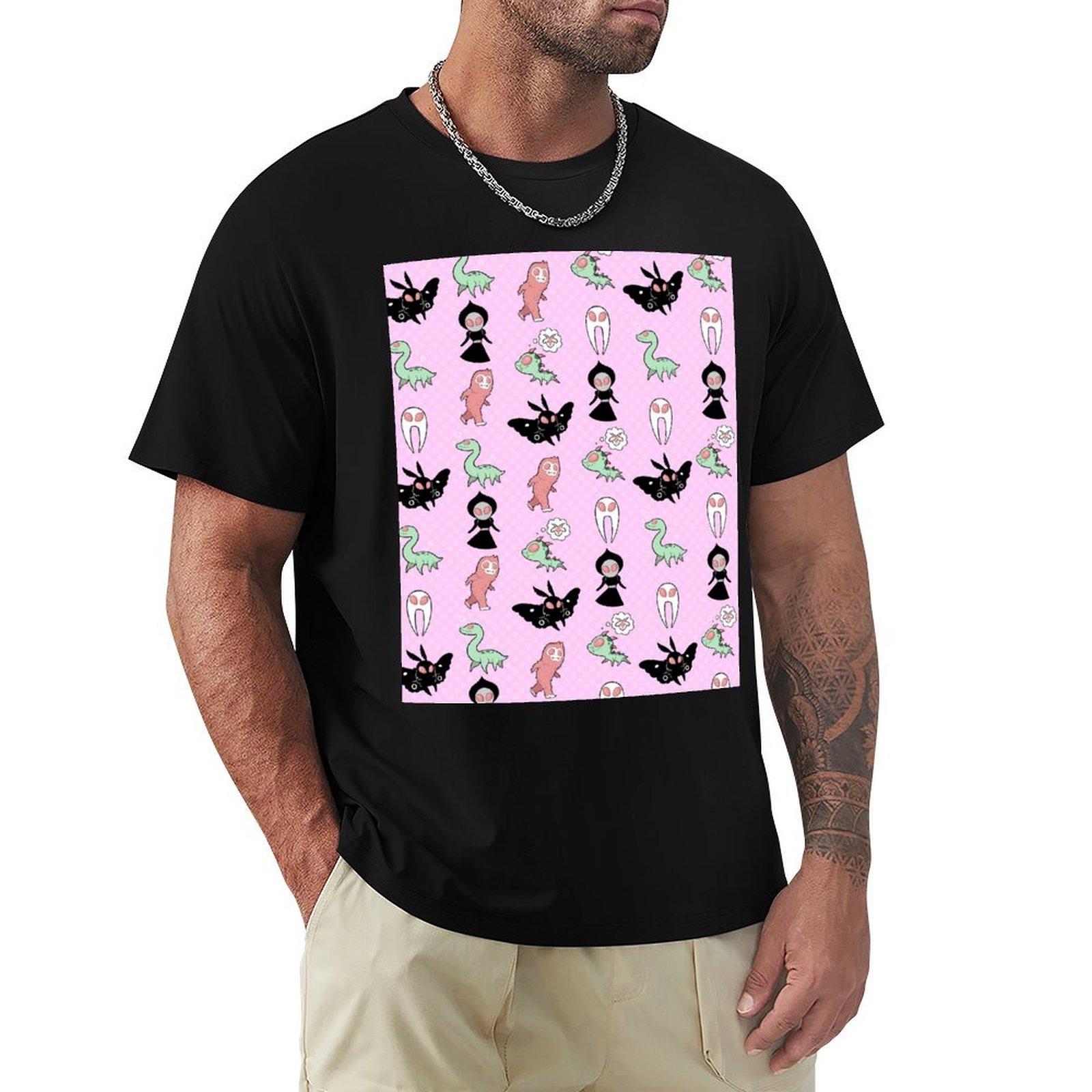 

Pastel Cryptids Pink TShirt customs design your own plus sizes anime shirt shirts men graphic 4XL