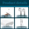 Yousheng Toilet Tank Cleaning Tablet Holder Hanging Toilet Bowl Cleaner Carrier Bracket with Stainless Steel Hook Bathroom Toilet Accessories