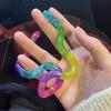 Tangle Deformable Rope Fidget Toy Deformation Rope Knot Pressure Stress Relief Toys Color-Changing Stress Relieving Twisty Ropes