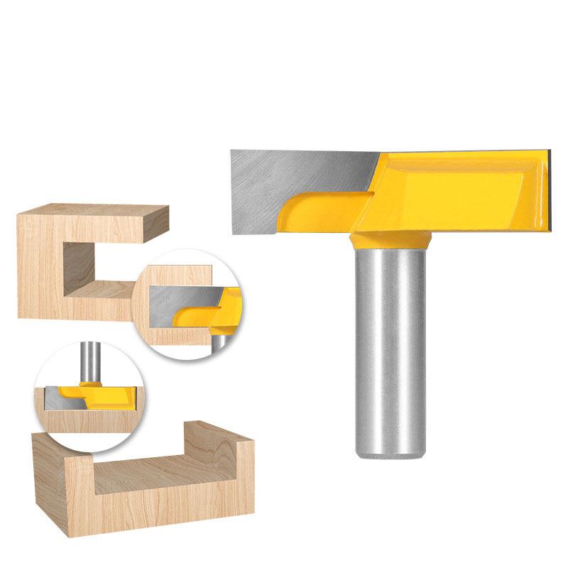 57mm Flat Bottom Slotting Cutter - Woodworking Trim Router Bit for Edge Cleaning